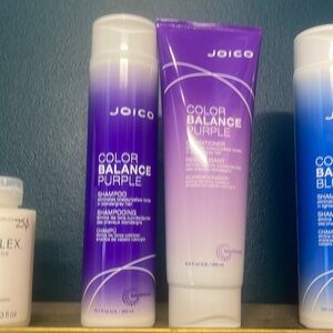 Joico Color Balance Purple 10.1 oz Shampoo & 8.5 oz Conditioner set Eliminate Br